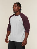 Gymshark x Sam Sulek Raglan Top — Bros Soft Grey Marl/Cherry Purple/Wash — 5