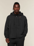 Gymshark x Sam Sulek Zip Through Hoodie — Black — 1