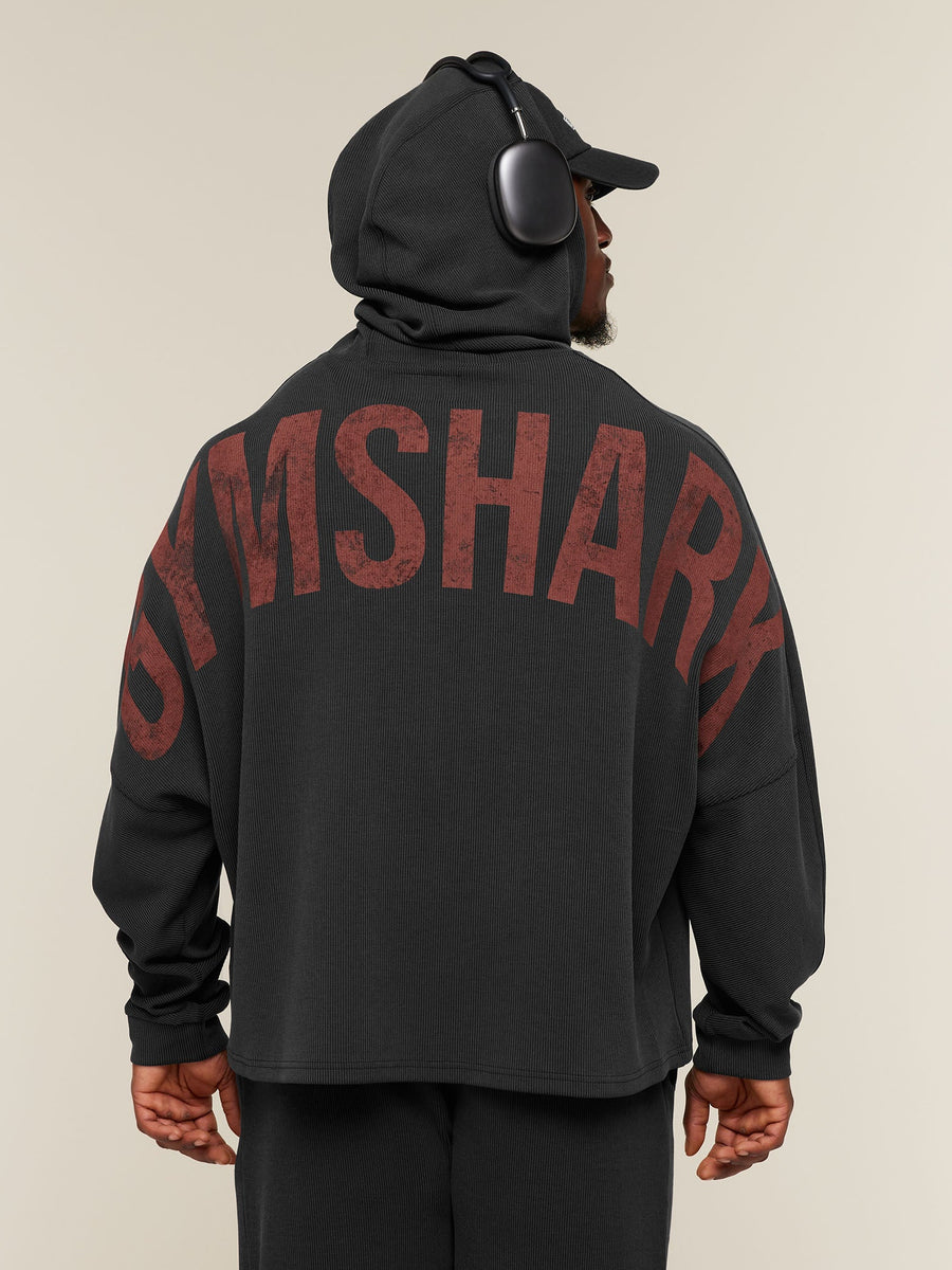 Gymshark x Sam Sulek Zip Through Hoodie — Black — 5