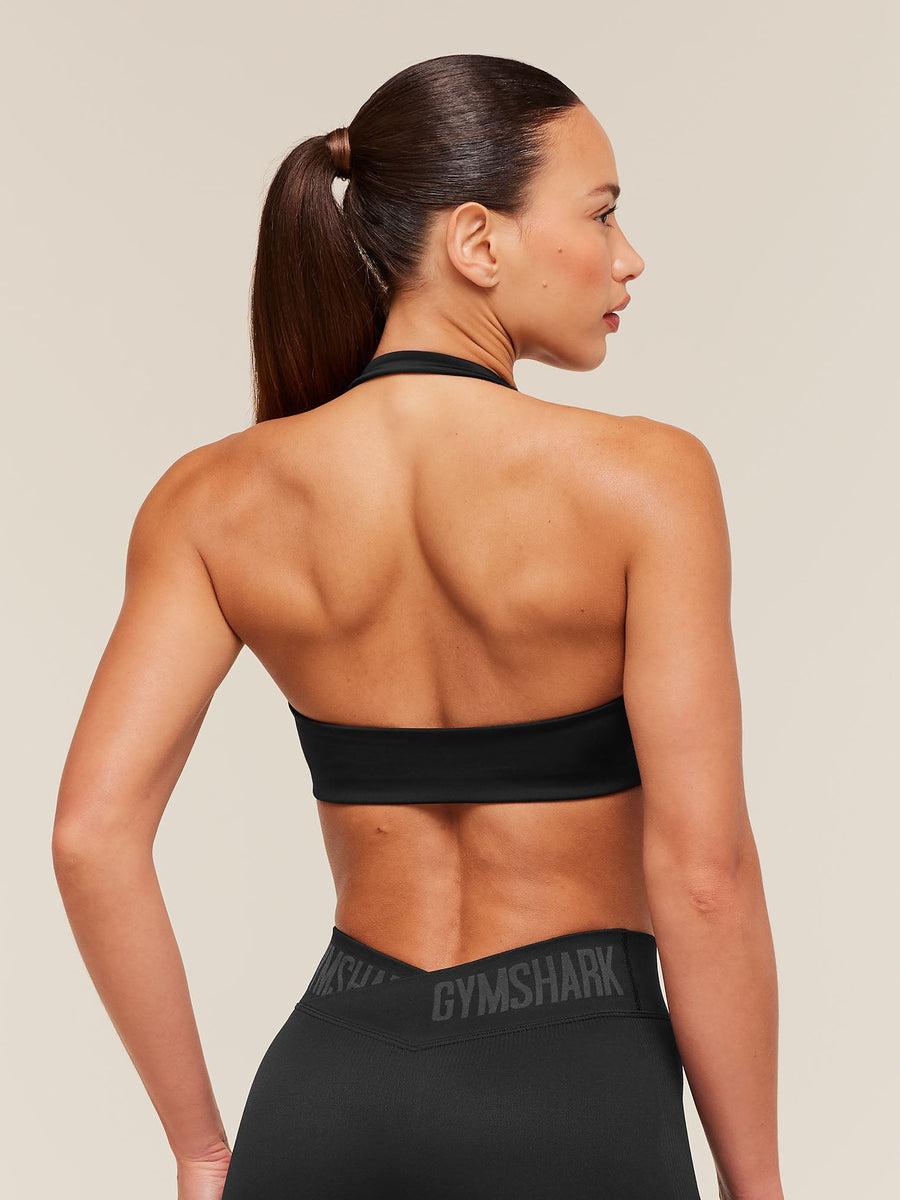 Gymshark Halter Bralette — Black — 2