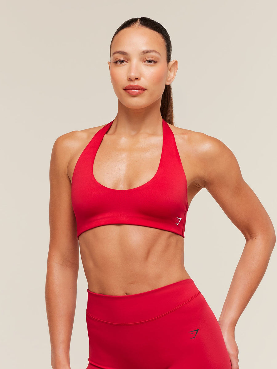 Gymshark Halter Bralette — Carmine Red — 1