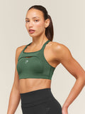 Gymshark Alpha High Support Sports Bra — Earth Green — 3