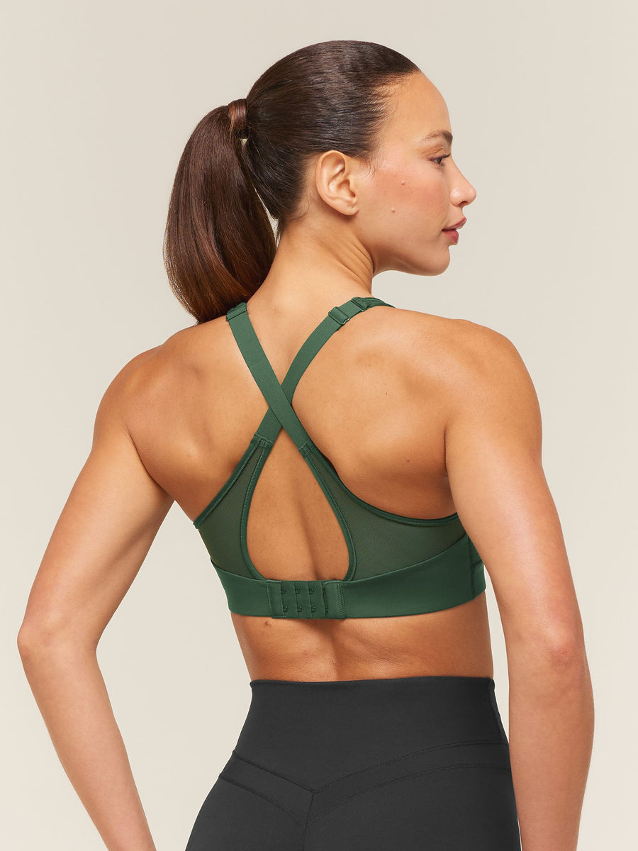 Gymshark Alpha High Support Sports Bra — Earth Green — 2