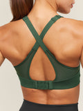 Gymshark Alpha High Support Sports Bra — Earth Green — 4