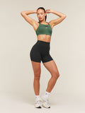Gymshark Alpha High Support Sports Bra — Earth Green — 6