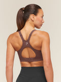 Gymshark High Support V-Neck Sports Bra — Espresso Brown — 2
