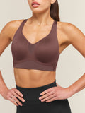 Gymshark High Support V-Neck Sports Bra — Espresso Brown — 5