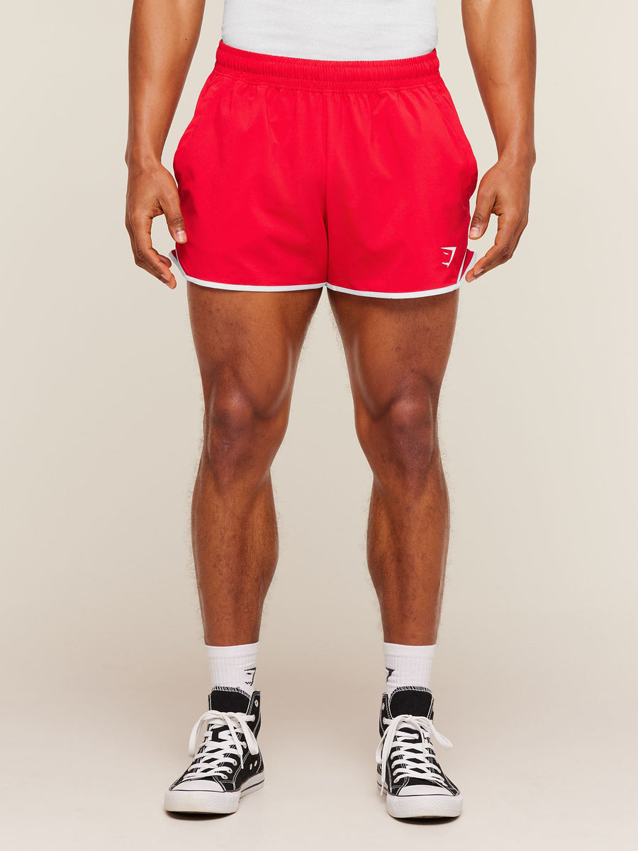 Gymshark Accent Conditioning Shorts — Athletic Red — 1