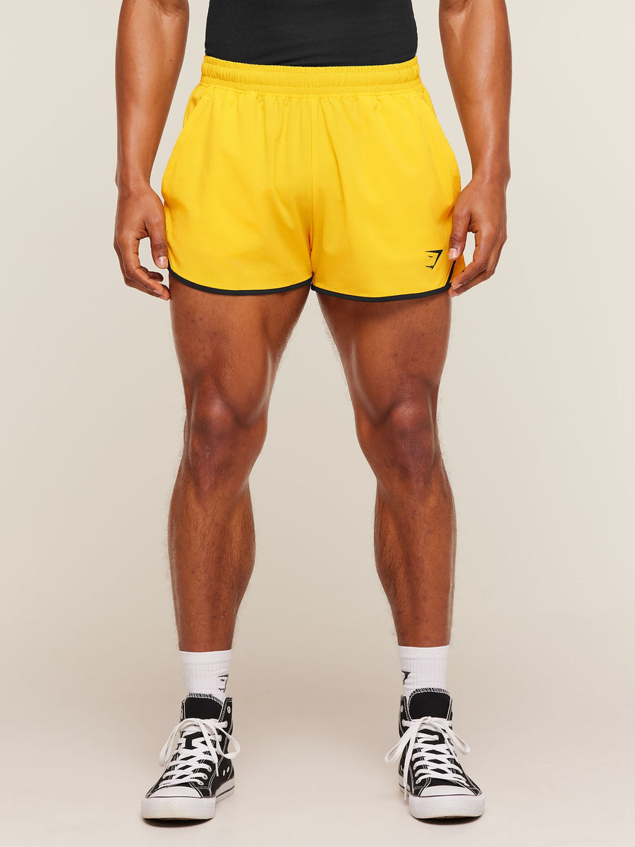 Gymshark Accent Conditioning Shorts — Athletic Yellow — 1