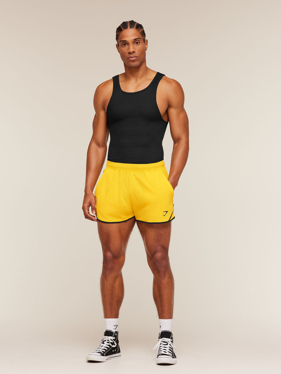 Gymshark Accent Conditioning Shorts — Athletic Yellow — 5