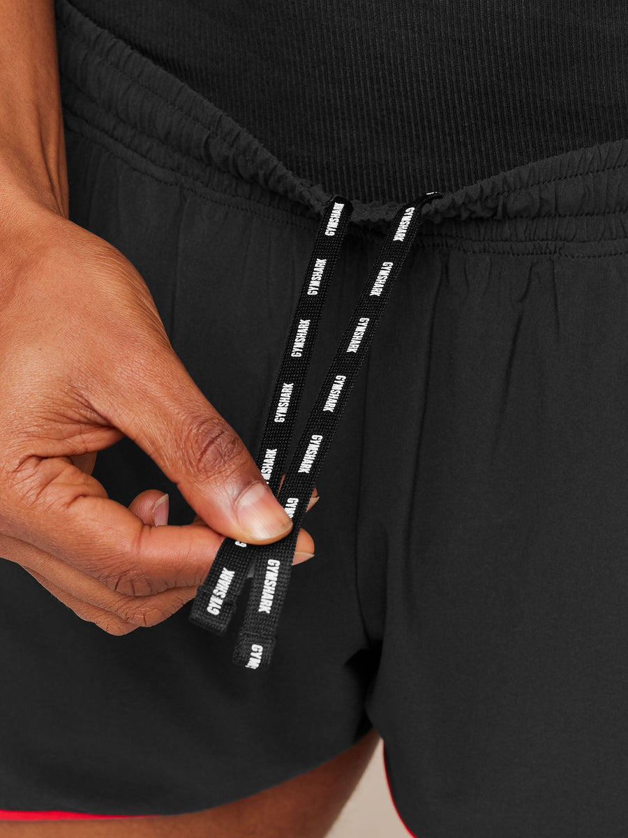 Gymshark Accent Conditioning Shorts — Black/Conditioning Red — 5