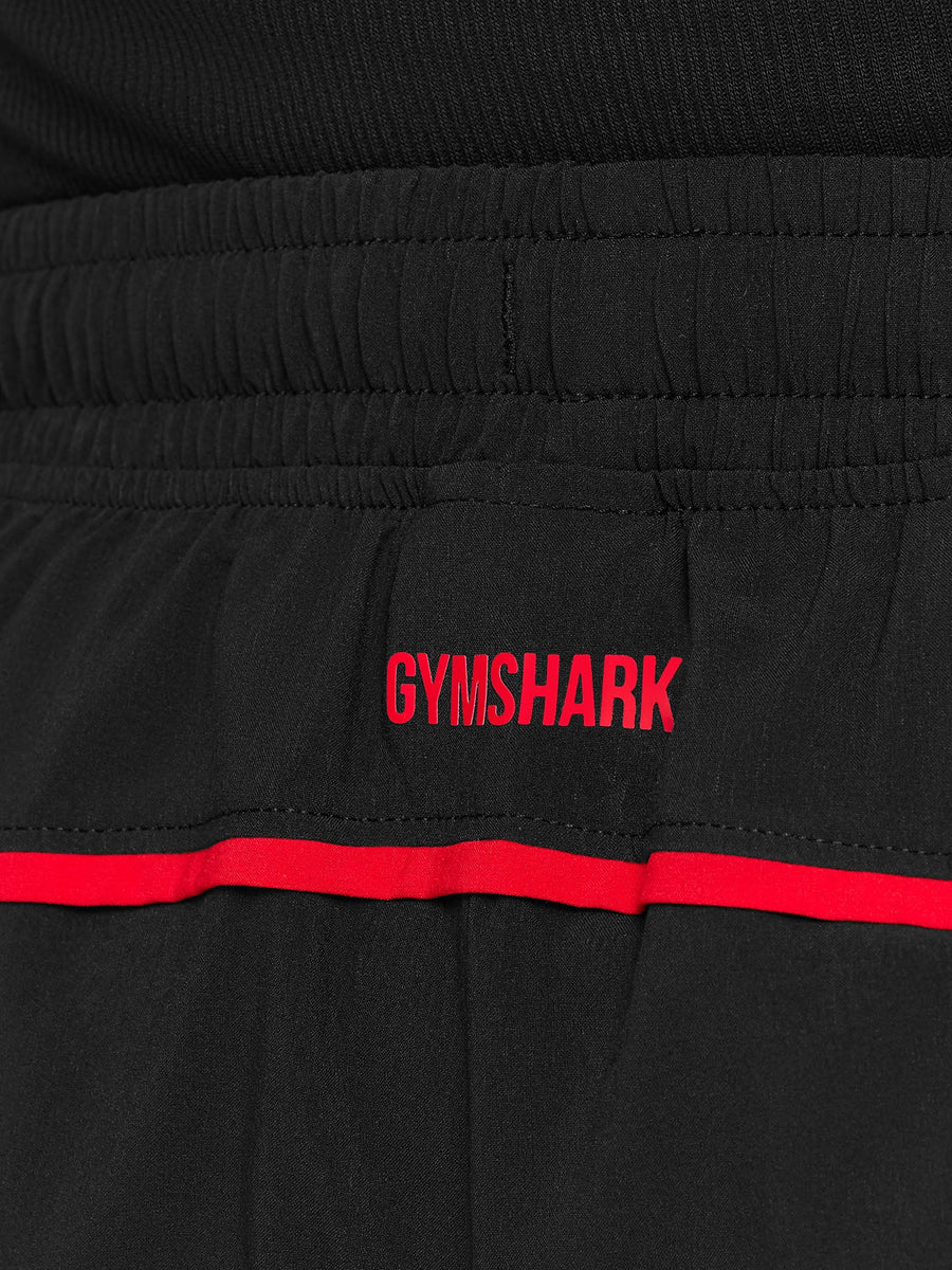 Gymshark Accent Conditioning Shorts — Black/Conditioning Red — 7