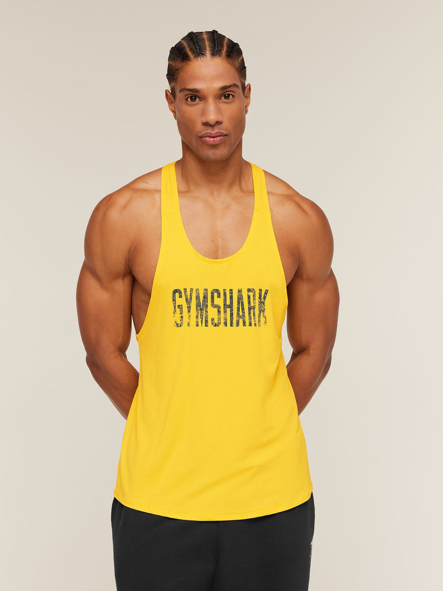 Gymshark Accent Tank — Athletic Yellow — 7