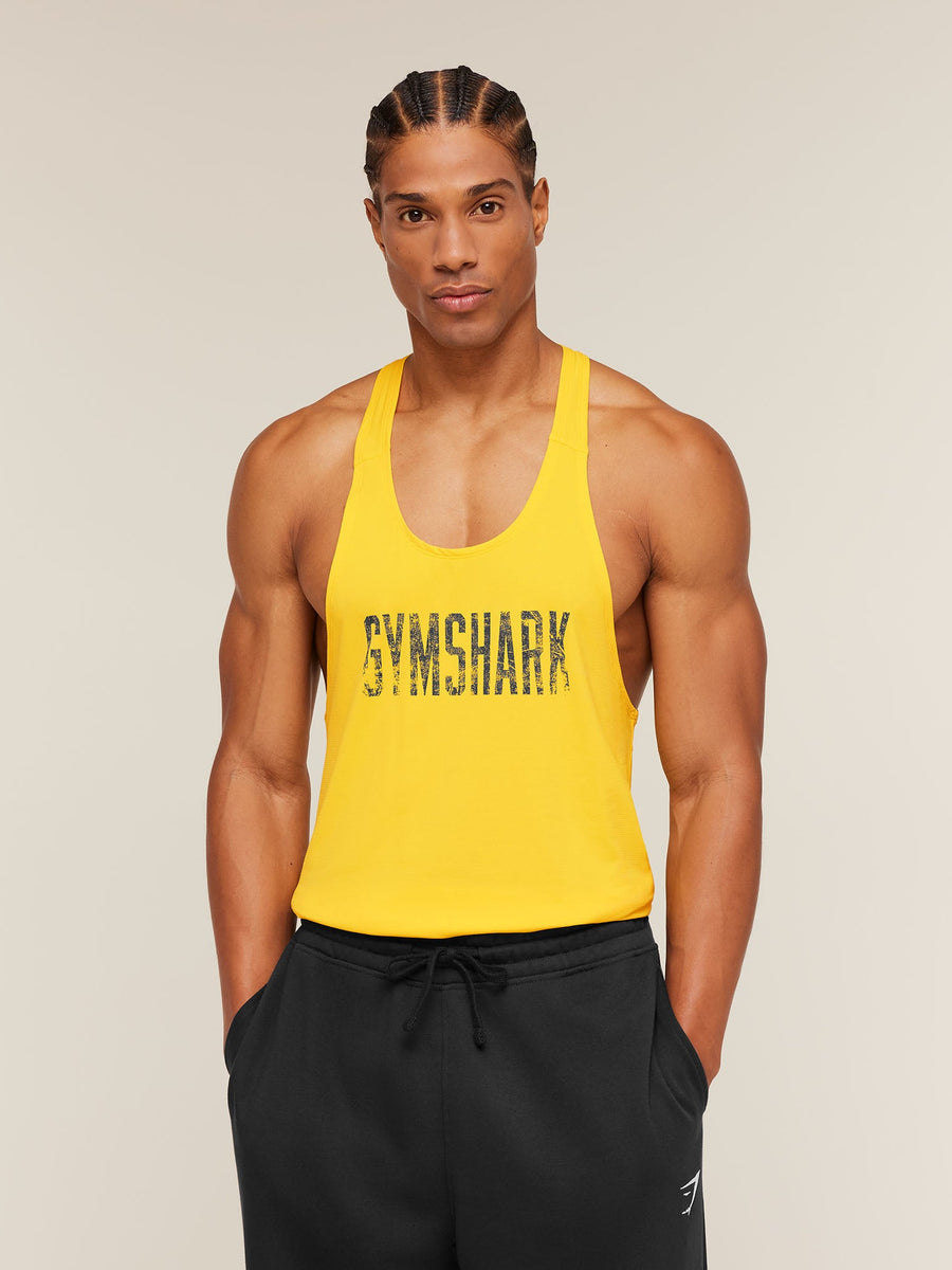 Gymshark Accent Tank — Athletic Yellow — 1
