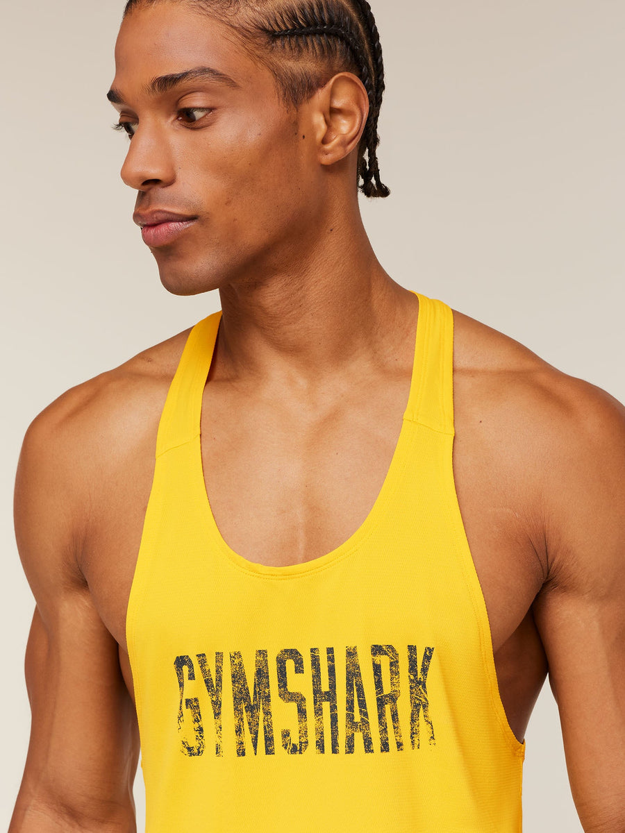 Gymshark Accent Tank — Athletic Yellow — 5