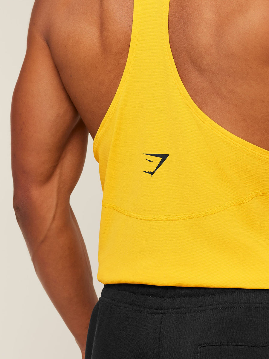 Gymshark Accent Tank — Athletic Yellow — 6