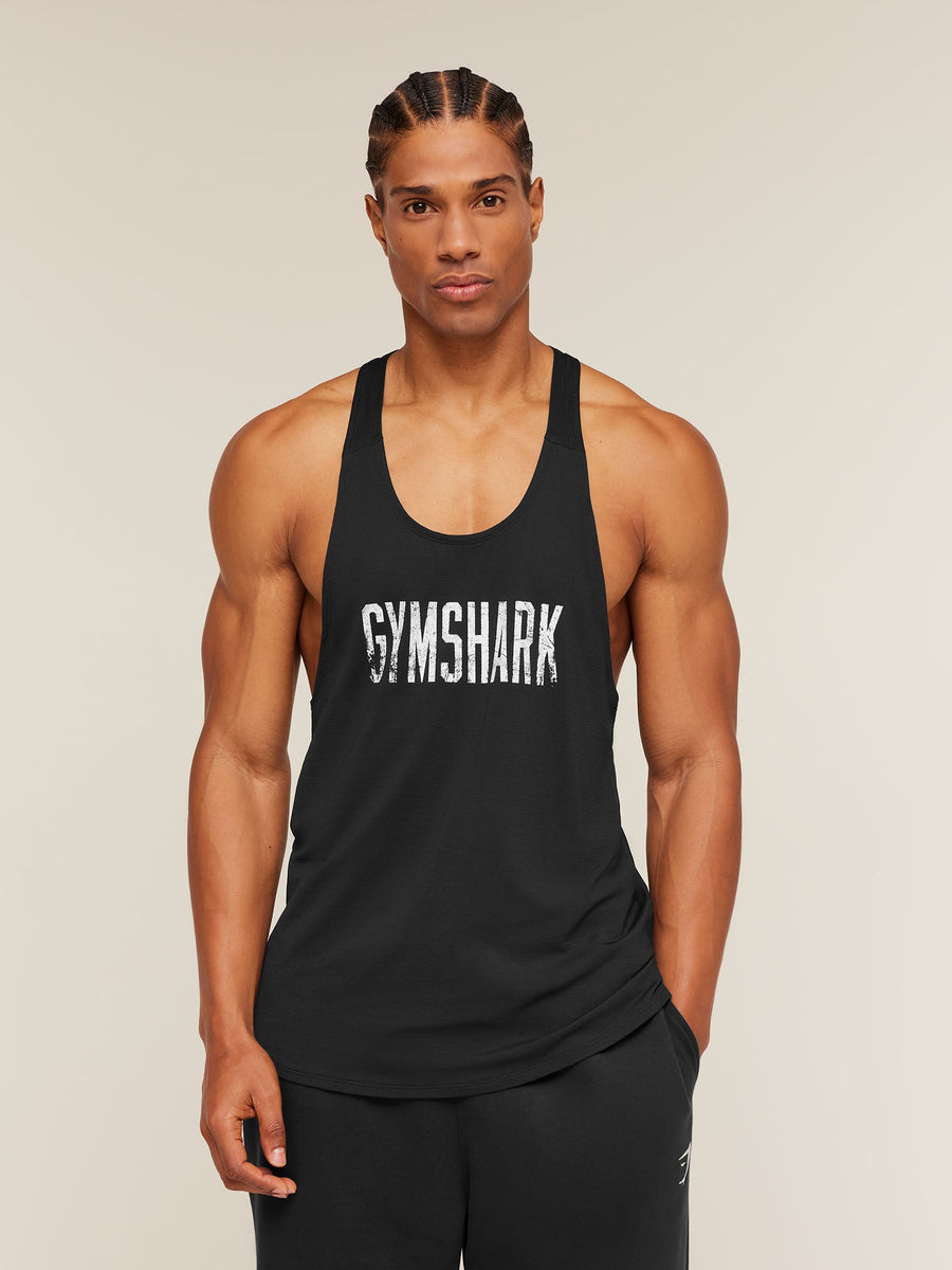 Gymshark Accent Tank — Black — 1