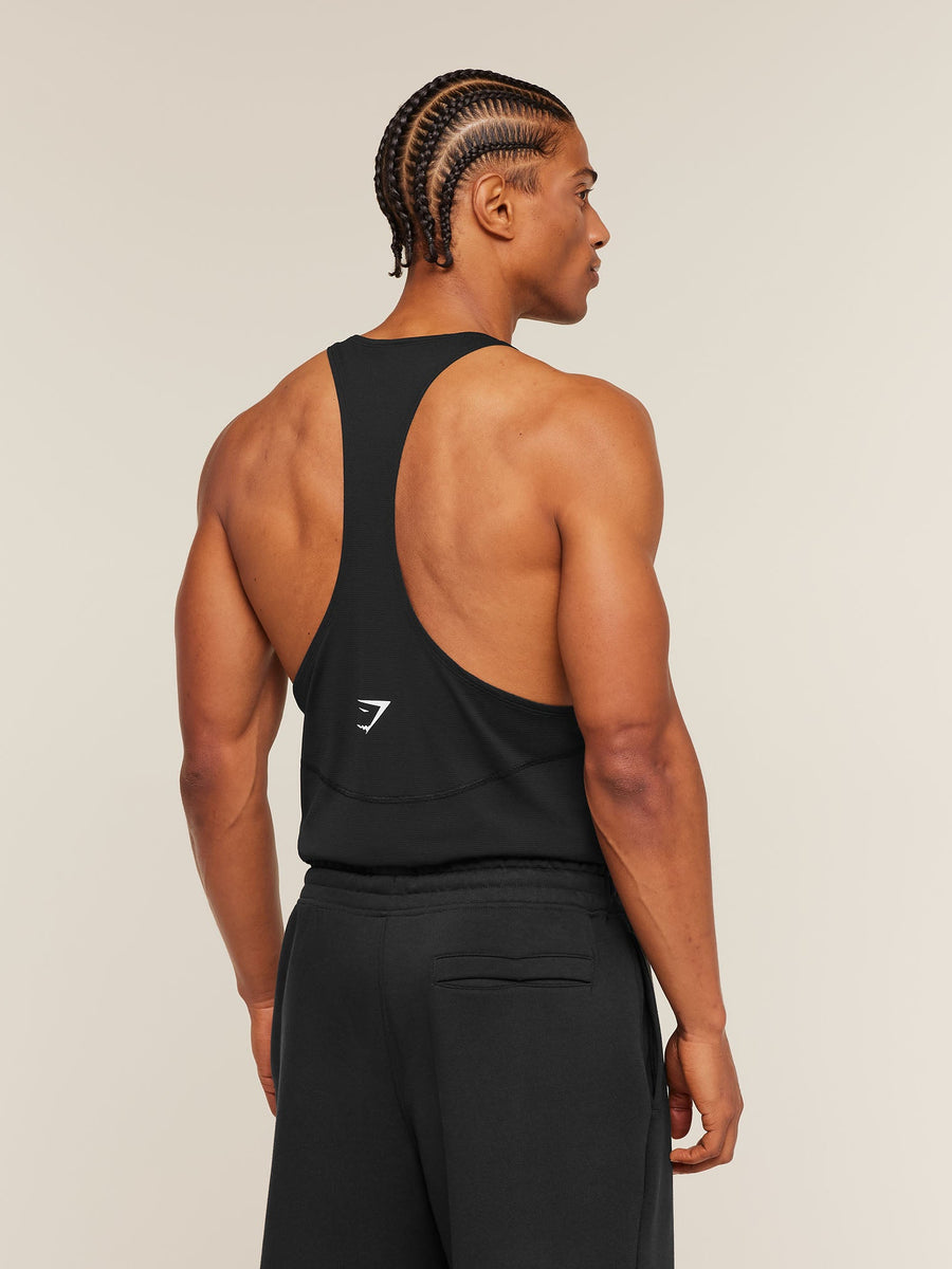 Gymshark Accent Tank — Black — 2