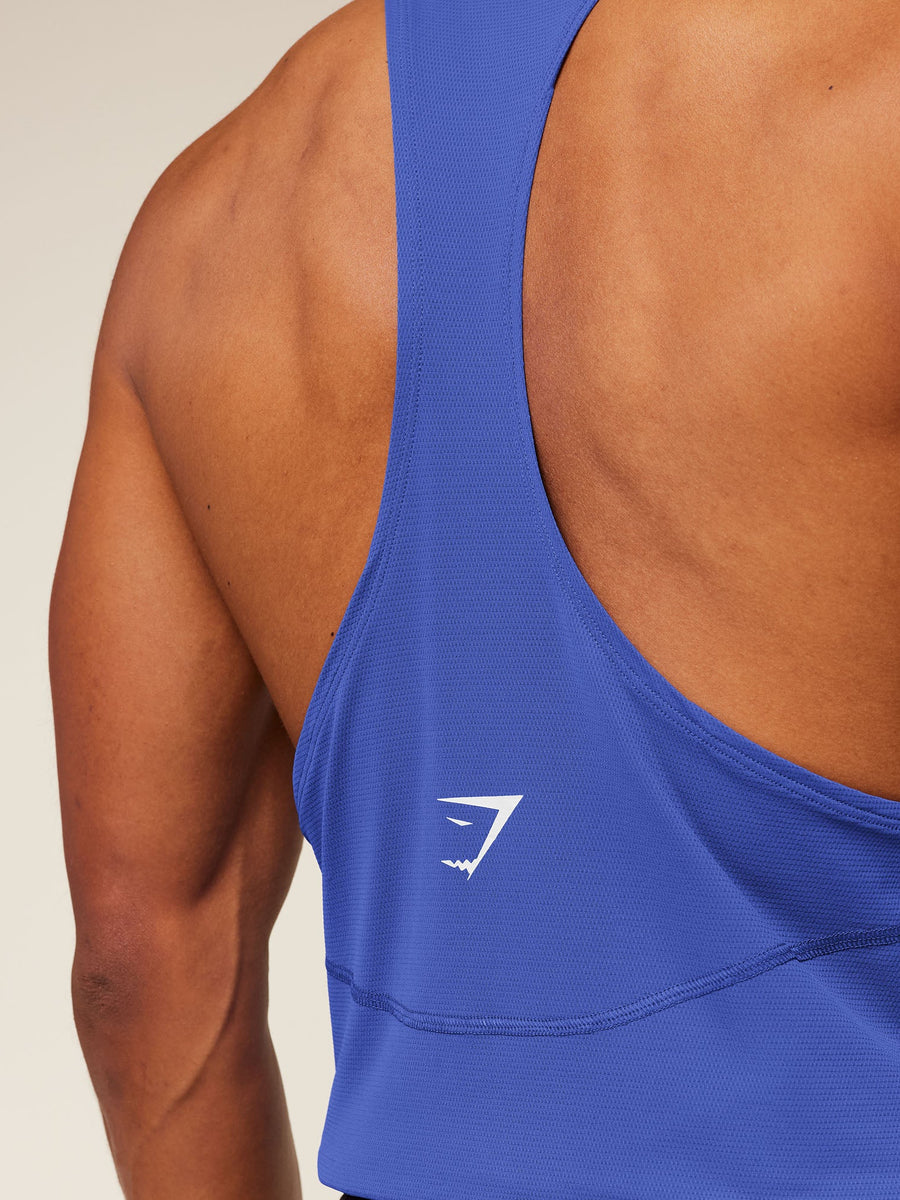 Gymshark Accent Tank — Force Blue — 6