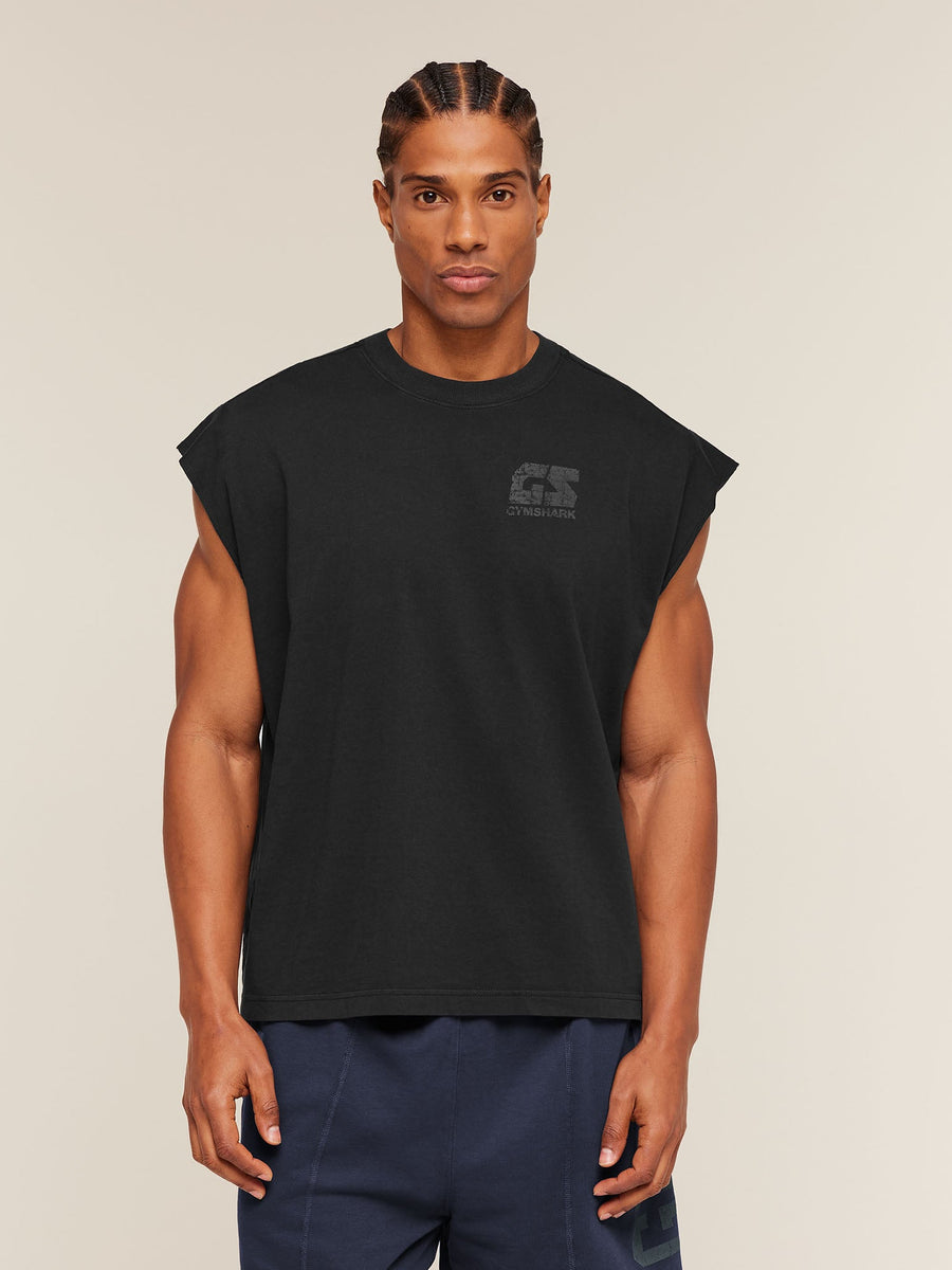 Gymshark Accent Capped Sleeve T-Shirt — Black — 3