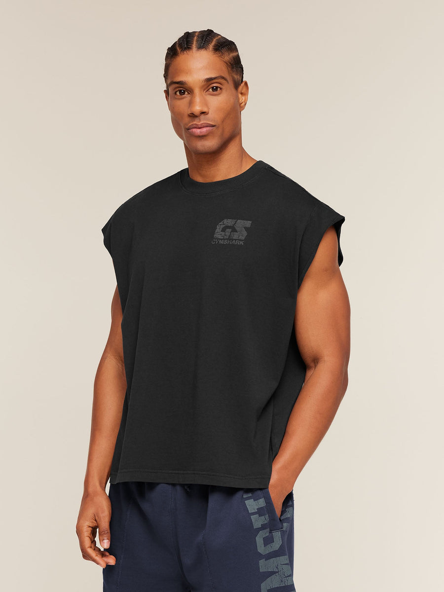 Gymshark Accent Capped Sleeve T-Shirt — Black — 4