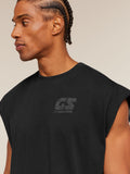 Gymshark Accent Capped Sleeve T-Shirt — Black — 6