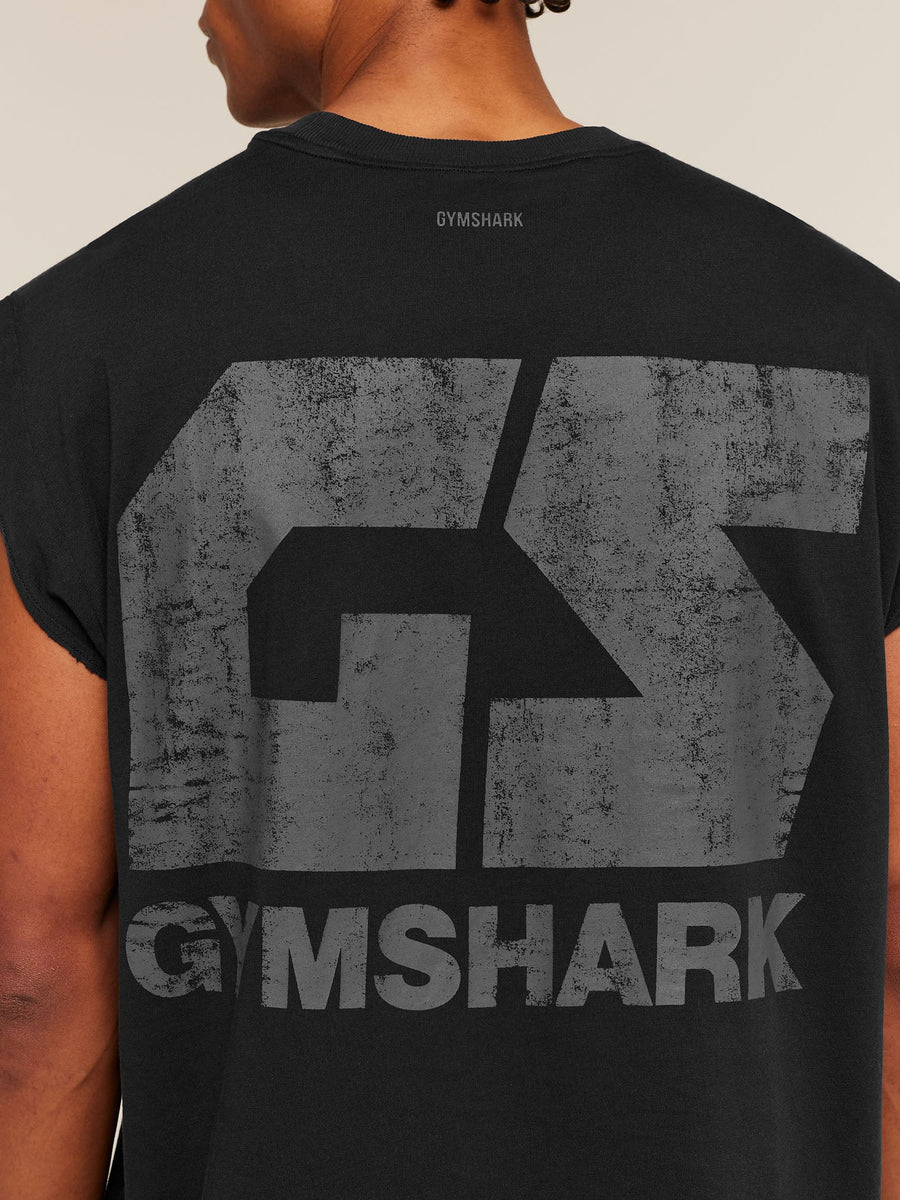 Gymshark Accent Capped Sleeve T-Shirt — Black — 7