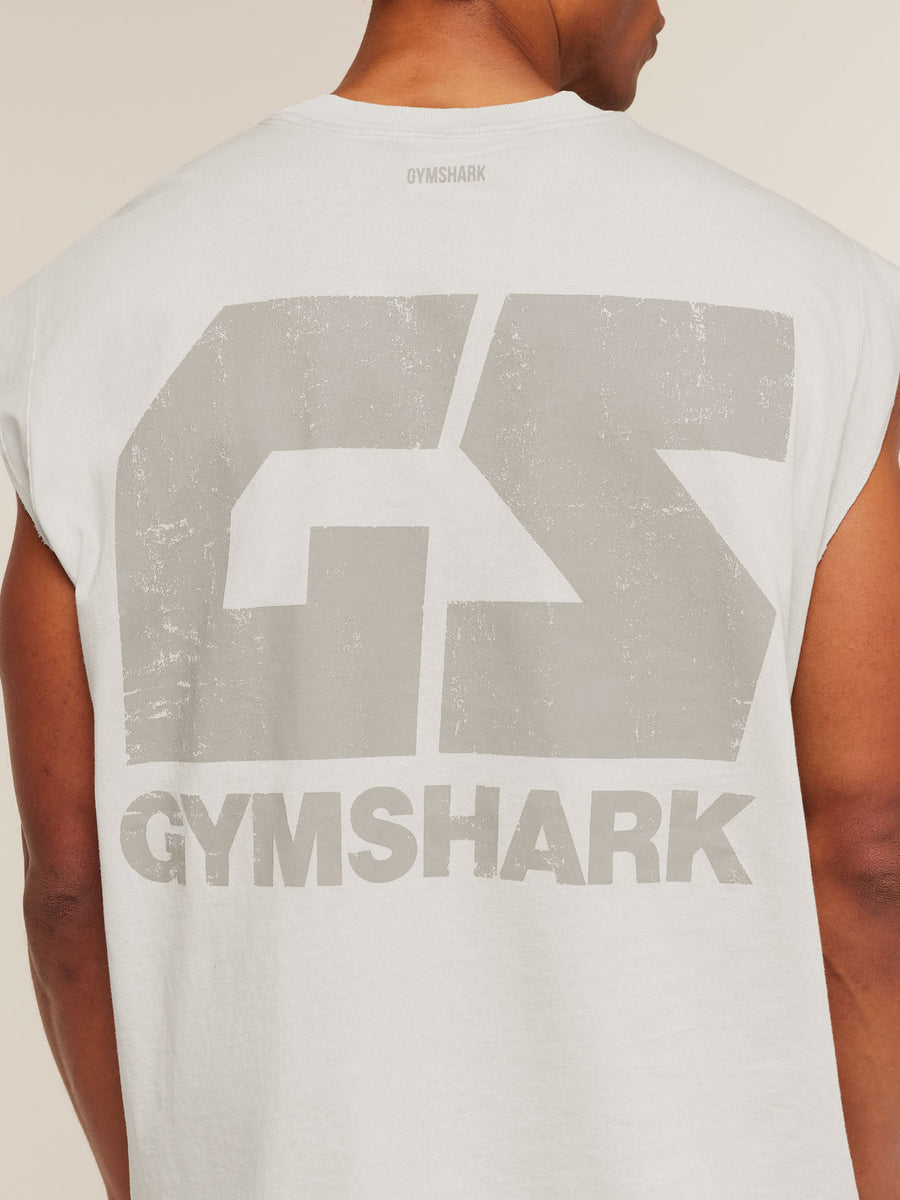 Gymshark Accent Capped Sleeve T-Shirt — Light Grey — 7