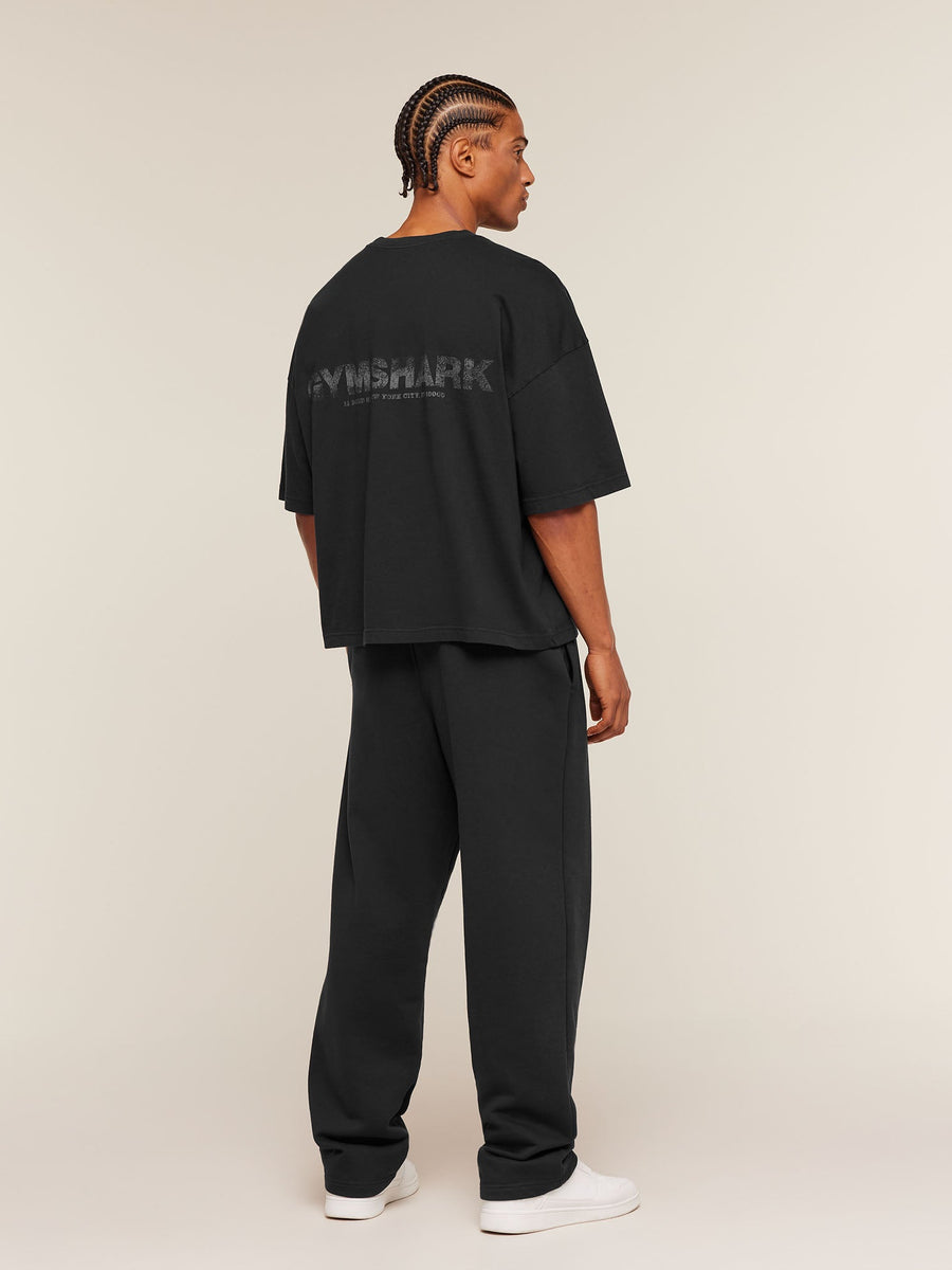 Gymshark Accent Boxy T-Shirt — Black — 4