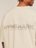 Gymshark Accent Boxy T-Shirt — Tinted White — 6