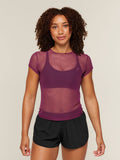 Gymshark Hybrid Mesh T-Shirt — Strength Pink — 1