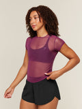 Gymshark Hybrid Mesh T-Shirt — Strength Pink — 3