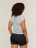 Gymshark Hybrid Mesh T-Shirt — Serene Blue — 2
