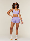 Gymshark Hybrid Loose Shorts — Pace Purple — 6