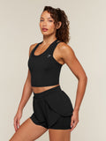 Gymshark Mesh Sleeveless Tank with Shelf — Black — 3