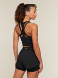 Gymshark Mesh Sleeveless Tank with Shelf — Black — 2