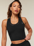Gymshark Mesh Sleeveless Tank with Shelf — Black — 6