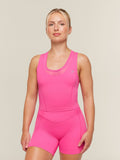 Gymshark Mesh Sleeveless Tank with Shelf — Energy Pink — 1
