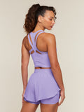 Gymshark Mesh Sleeveless Tank with Shelf — Pace Purple — 2