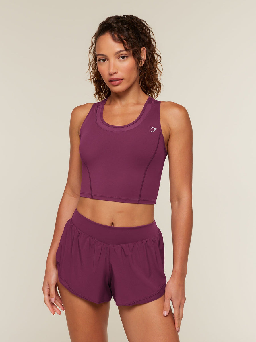 Gymshark Mesh Sleeveless Tank with Shelf — Strength Pink — 1