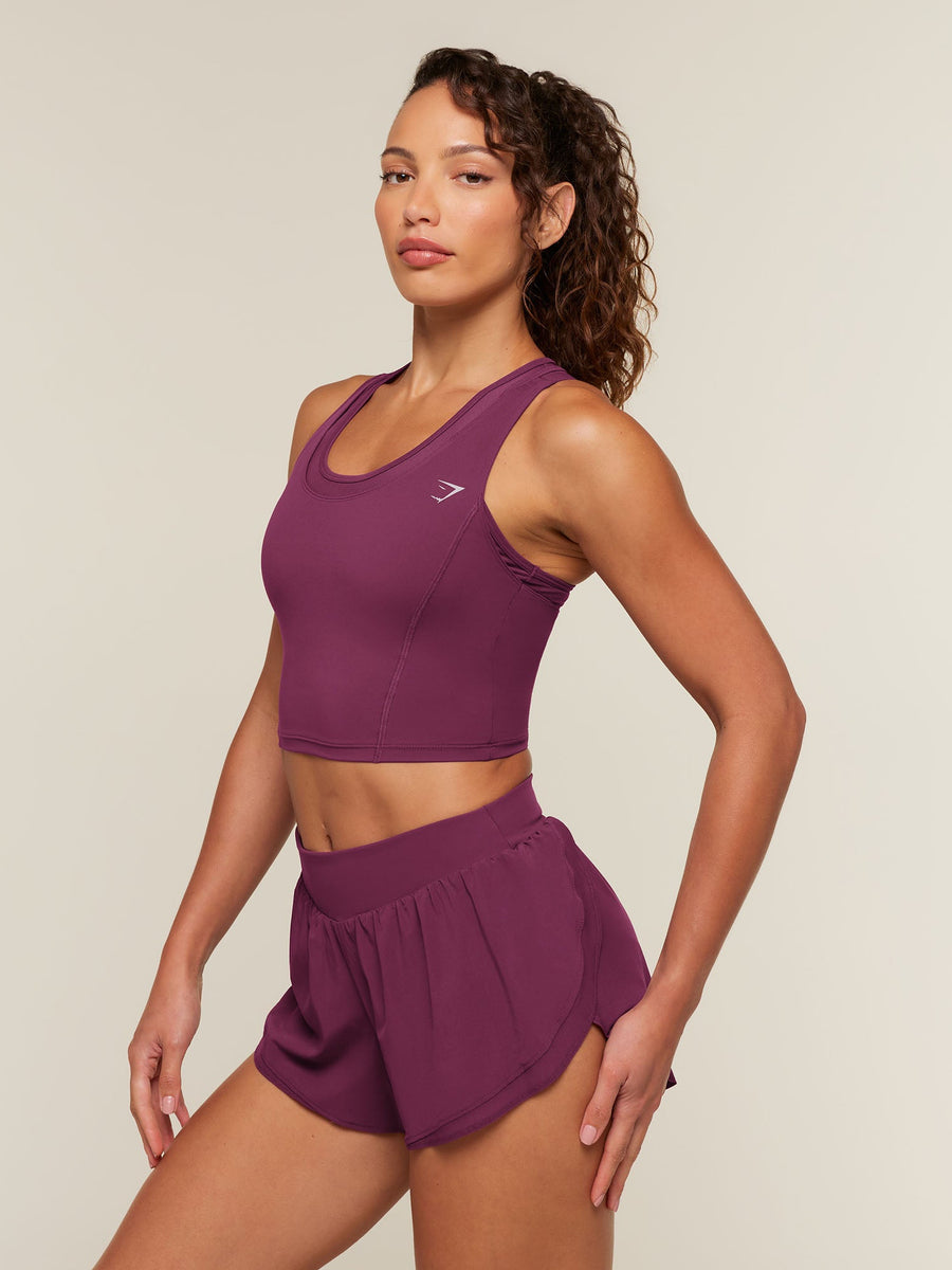 Gymshark Mesh Sleeveless Tank with Shelf — Strength Pink — 3