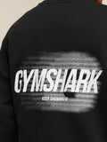 Gymshark Hybrid Sweatshirt — Black — 5