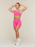 Gymshark Hybrid Sports Bra — Energy Pink — 8