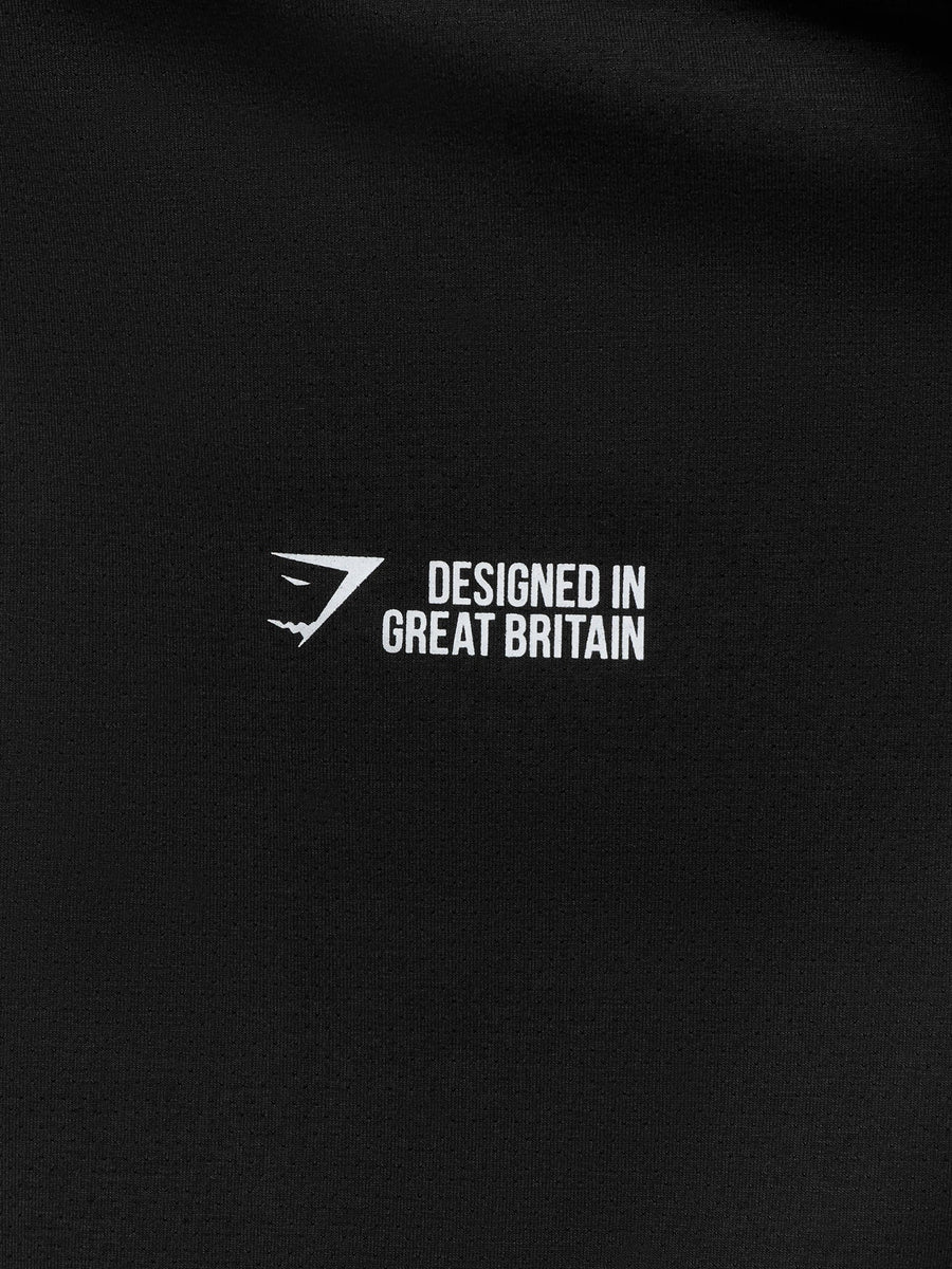 Gymshark Hybrid T-Shirt — Black — 7