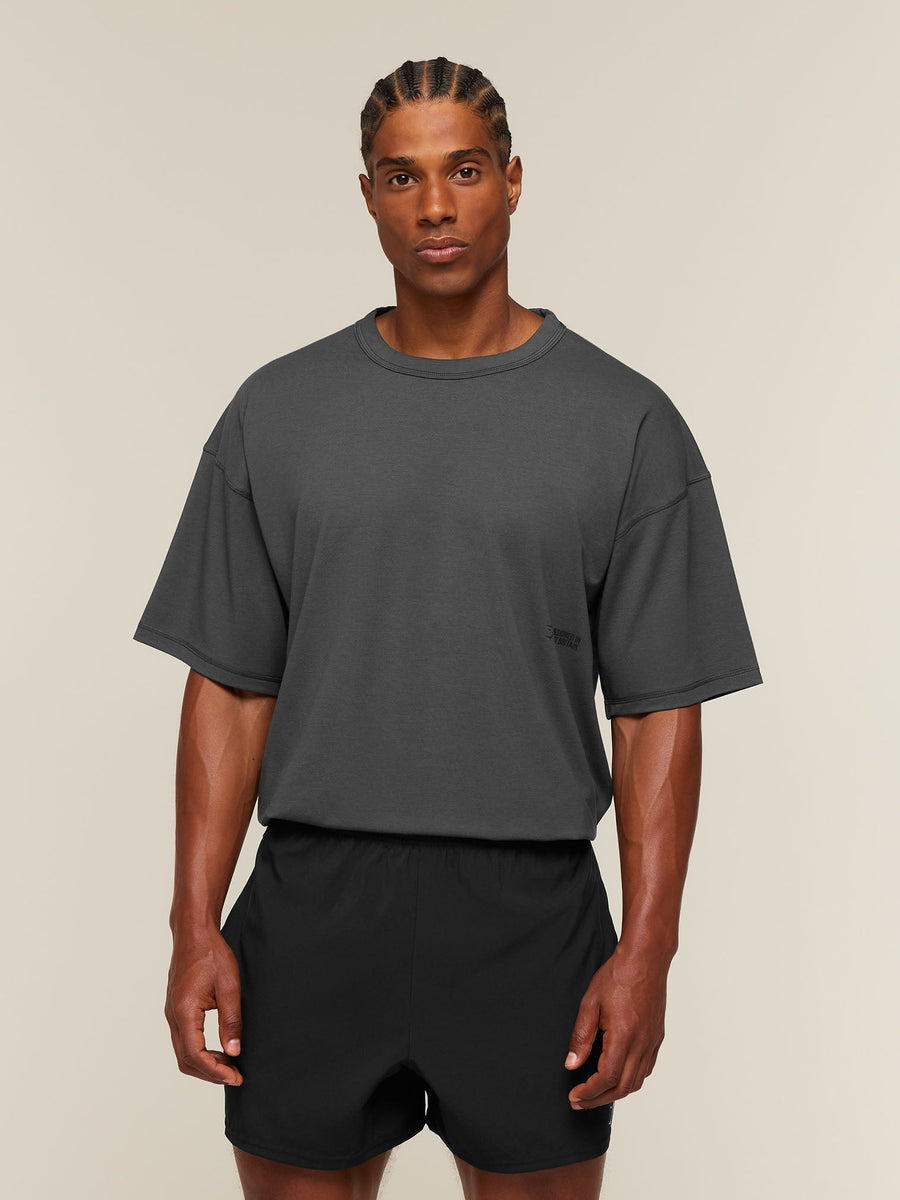 Gymshark Hybrid T-Shirt — Onyx Grey — 2