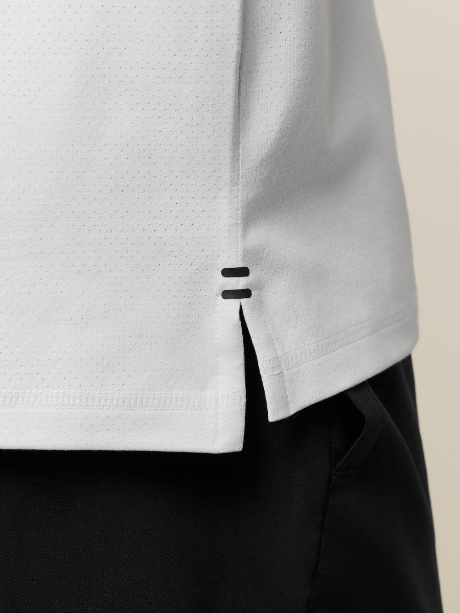 Gymshark Hybrid T-Shirt — White — 8
