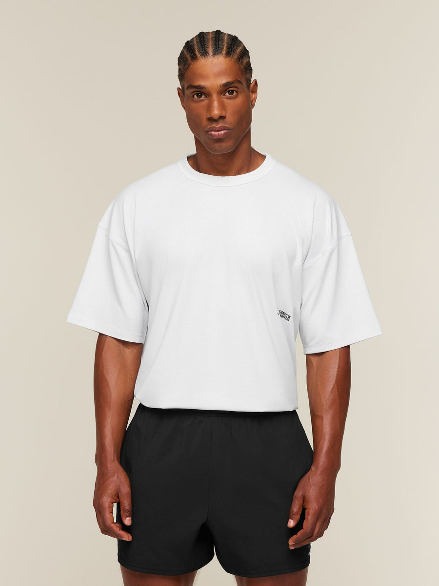 Gymshark Hybrid T-Shirt — White — 2