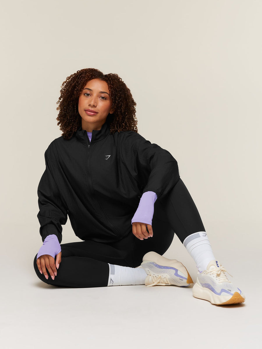 Gymshark Hybrid Track Jacket — Black — 6