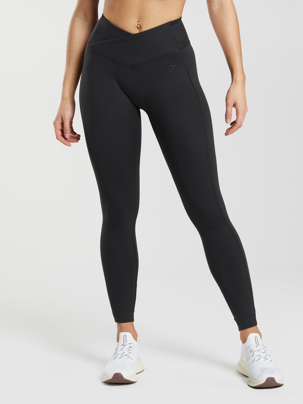 Gymshark Crossover Leggings — Black