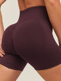 Gymshark Relay Seamless High-Rise Shorts — Cherry Purple — 4